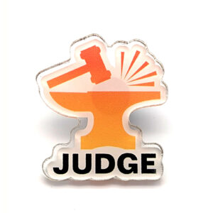 Judge Foundry Enamel Pin