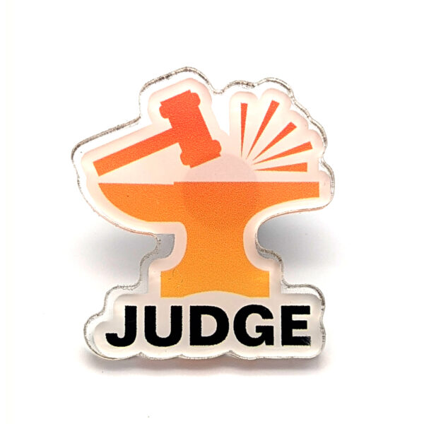 Judge Foundry Enamel Pin